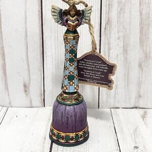 Jim Shore Angel Purple Bell Ornament Heartwood Creek with Tags Cottagecore